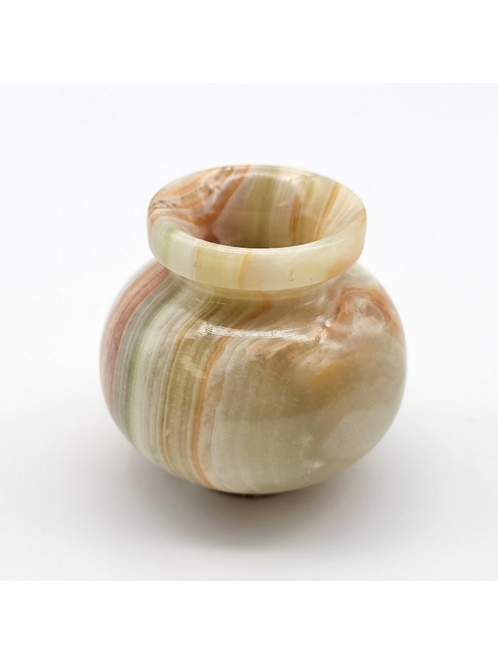 Vintage Alabaster Stone Mini vase incense burner toothpick holder